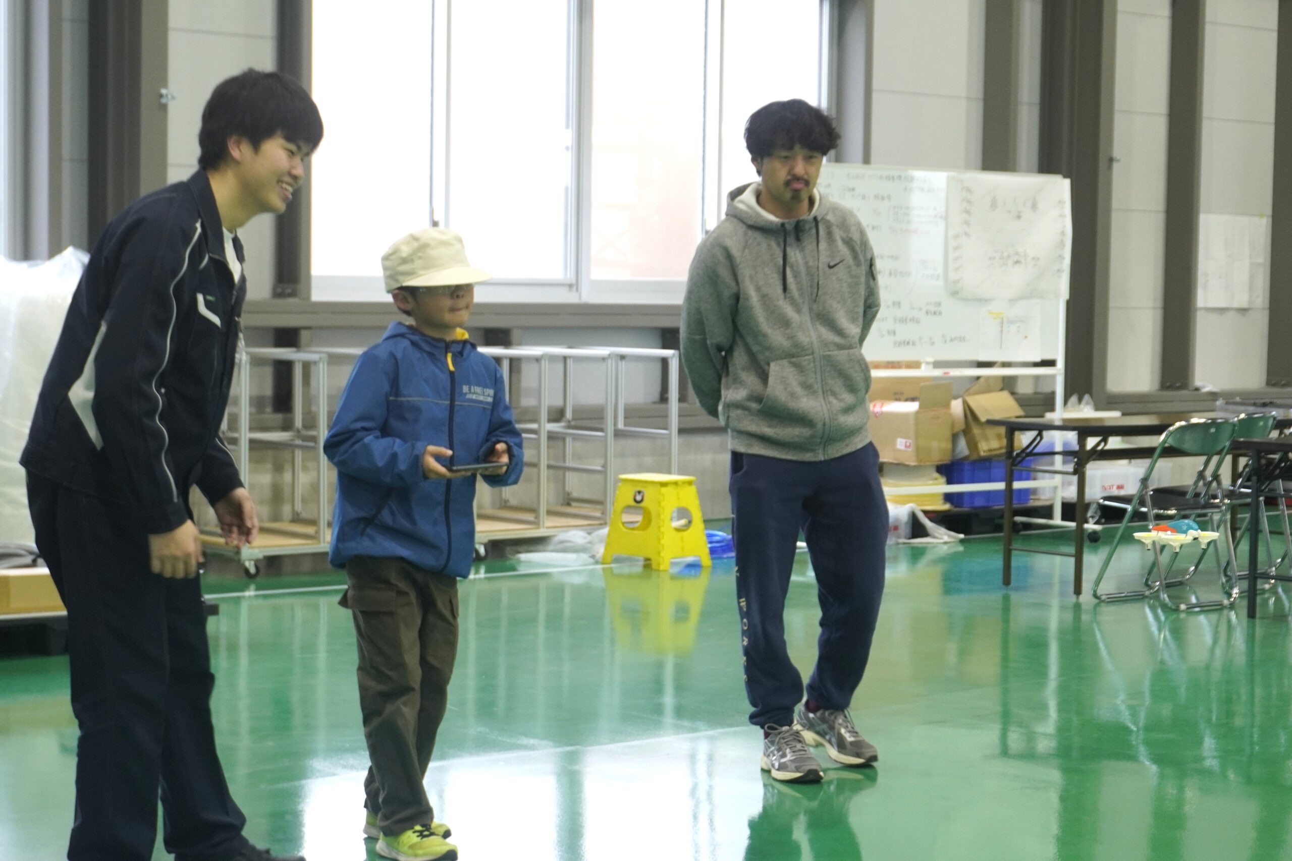 ドローンが飛んでいる様子